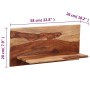 Wandregale 2 Stück aus massivem Palisanderholz 58x26x20 cm von vidaXL, Regale und Regale - Ref: Foro24-247930, Preis: 84,66 €...