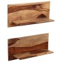 Wandregale 2 Stück aus massivem Palisanderholz 58x26x20 cm von vidaXL, Regale und Regale - Ref: Foro24-247930, Preis: 84,66 €...