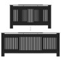 Schwarze MDF-Heizkörperabdeckung 205 cm von vidaXL, Zubehör für Heizkörper - Ref: Foro24-325548, Preis: 141,55 €, Rabatt: %