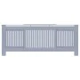 Radiator cover in gray MDF 205 cm by vidaXL, Accessories for heating radiators - Ref: Foro24-325549, Price: 134,16 €, Discoun...