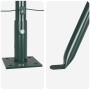 Postes de cerca 7 pcs Verde Ø32mm 70 cm Acero galvanizado