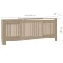 Cubierta para radiador MDF 205 cm de vidaXL, Accesorios para radiadores de calefacción - Ref: Foro24-325550, Precio: 113,68 €...