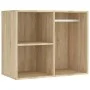 Dressing table with LED and 2 Sonoma oak plywood cabinets by vidaXL, Bedroom Dressers - Ref: Foro24-3082029, Price: 200,75 €,...