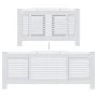 Cubierta para radiador MDF blanco 205 cm de vidaXL, Accesorios para radiadores de calefacción - Ref: Foro24-325551, Precio: 1...