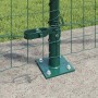 Postes de cerca 7 pcs Verde Ø32mm 150 cm Acero galvanizado