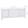 Cubierta para radiador MDF blanco 205 cm de vidaXL, Accesorios para radiadores de calefacción - Ref: Foro24-325551, Precio: 1...