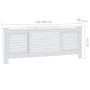 Weiße MDF-Heizkörperabdeckung 205 cm von vidaXL, Zubehör für Heizkörper - Ref: Foro24-325551, Preis: 120,81 €, Rabatt: %