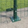Postes de cerca 7 pcs Verde Ø32mm 170 cm Acero galvanizado