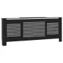 Schwarze MDF-Heizkörperabdeckung 205 cm von vidaXL, Zubehör für Heizkörper - Ref: Foro24-325552, Preis: 169,29 €, Rabatt: %