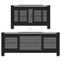 Schwarze MDF-Heizkörperabdeckung 205 cm von vidaXL, Zubehör für Heizkörper - Ref: Foro24-325552, Preis: 169,29 €, Rabatt: %