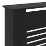 Schwarze MDF-Heizkörperabdeckung 205 cm von vidaXL, Zubehör für Heizkörper - Ref: Foro24-325552, Preis: 169,29 €, Rabatt: %