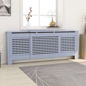 Gray MDF radiator cover 205 cm by vidaXL, Accessories for heating radiators - Ref: Foro24-325553, Price: 131,82 €, Discount: %