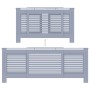 Cubierta para radiador MDF gris 205 cm de vidaXL, Accesorios para radiadores de calefacción - Ref: Foro24-325553, Precio: 122...