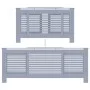 Graue MDF-Heizkörperabdeckung 205 cm von vidaXL, Zubehör für Heizkörper - Ref: Foro24-325553, Preis: 139,63 €, Rabatt: %