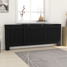 Kühlerabdeckung aus schwarzem MDF 205 cm von vidaXL, Zubehör für Heizkörper - Ref: Foro24-325556, Preis: 150,20 €, Rabatt: %