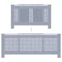 Cubierta para radiador MDF gris 205 cm de vidaXL, Accesorios para radiadores de calefacción - Ref: Foro24-325557, Precio: 123...