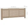 Cubierta para radiador MDF 205 cm de vidaXL, Accesorios para radiadores de calefacción - Ref: Foro24-325558, Precio: 119,15 €...
