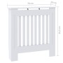 Cubierta para radiador MDF blanco 78 cm