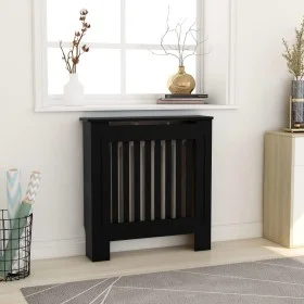 Schwarze MDF-Heizkörperabdeckung 78 cm von vidaXL, Zubehör für Heizkörper - Ref: Foro24-325560, Preis: 73,58 €, Rabatt: %