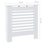 Cubierta para radiador MDF blanco 78 cm de vidaXL, Accesorios para radiadores de calefacción - Ref: Foro24-325563, Precio: 54...