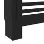 Schwarze MDF-Heizkörperabdeckung 78 cm von vidaXL, Zubehör für Heizkörper - Ref: Foro24-325564, Preis: 60,62 €, Rabatt: %