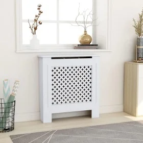 White MDF radiator cover 78 cm by vidaXL, Accessories for heating radiators - Ref: Foro24-325567, Price: 95,89 €, Discount: %