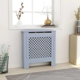 Gray MDF radiator cover 78 cm by vidaXL, Accessories for heating radiators - Ref: Foro24-325569, Price: 67,77 €, Discount: %