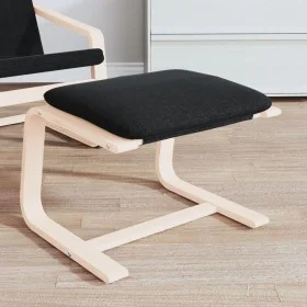 Fußhocker aus schwarzem Stoff, 51 x 41 x 40 cm von vidaXL, Osmanen - Ref: Foro24-351066, Preis: 67,99 €, Rabatt: %