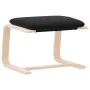 Black fabric footrest 51x41x40 cm by vidaXL, Ottomans - Ref: Foro24-351066, Price: 67,99 €, Discount: %
