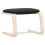 Fußhocker aus schwarzem Stoff, 51 x 41 x 40 cm von vidaXL, Osmanen - Ref: Foro24-351066, Preis: 69,94 €, Rabatt: %