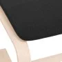 Black fabric footrest 51x41x40 cm by vidaXL, Ottomans - Ref: Foro24-351066, Price: 67,99 €, Discount: %
