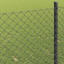 Cerca de eslabones de cadena Gris 10 x 1.5 m Acero