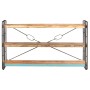 3-tier shelving made of recycled solid wood 140x30x80 cm by vidaXL, Bookcases and shelves - Ref: Foro24-320633, Price: 180,36...