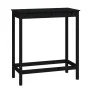 Hoher Stehtisch aus massivem schwarzem Kiefernholz 100x50x110 cm von vidaXL, Küchen- und Esstische - Ref: Foro24-822156, Prei...