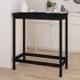 Hoher Stehtisch aus massivem schwarzem Kiefernholz 100x50x110 cm von vidaXL, Küchen- und Esstische - Ref: Foro24-822156, Prei...