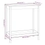 Hoher Stehtisch aus massivem schwarzem Kiefernholz 100x50x110 cm von vidaXL, Küchen- und Esstische - Ref: Foro24-822156, Prei...