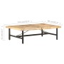 Mesa de centro de madera maciza de mango 142x90x42 cm de vidaXL, Mesas de centro - Ref: Foro24-320653, Precio: 174,07 €, Desc...