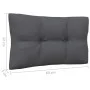 Central garden sofa and solid acacia wood cushions in white. by vidaXL, Modular outdoor sofas - Ref: Foro24-806635, Price: 76...
