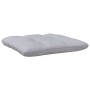 Garden footstool with cushion in solid gray pine wood by vidaXL, Modular outdoor sofas - Ref: Foro24-806639, Price: 73,65 €, ...