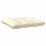 Garden stool with cream cushion solid pine wood by vidaXL, Modular outdoor sofas - Ref: Foro24-806640, Price: 73,23 €, Discou...