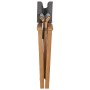 Regiestuhl aus massivem grauem Teakholz von vidaXL, Gartenstühle - Ref: Foro24-47411, Preis: 145,26 €, Rabatt: %