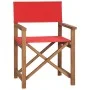 Regiestuhl aus massivem rotem Teakholz von vidaXL, Gartenstühle - Ref: Foro24-47414, Preis: 121,57 €, Rabatt: %