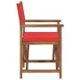 Regiestuhl aus massivem rotem Teakholz von vidaXL, Gartenstühle - Ref: Foro24-47414, Preis: 121,57 €, Rabatt: %