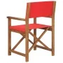 Regiestuhl aus massivem rotem Teakholz von vidaXL, Gartenstühle - Ref: Foro24-47414, Preis: 121,57 €, Rabatt: %