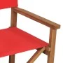 Regiestuhl aus massivem rotem Teakholz von vidaXL, Gartenstühle - Ref: Foro24-47414, Preis: 121,57 €, Rabatt: %