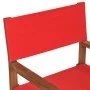 Regiestuhl aus massivem rotem Teakholz von vidaXL, Gartenstühle - Ref: Foro24-47414, Preis: 121,57 €, Rabatt: %