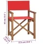Regiestuhl aus massivem rotem Teakholz von vidaXL, Gartenstühle - Ref: Foro24-47414, Preis: 121,57 €, Rabatt: %