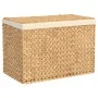 Dirty clothes basket with 3 sections water hyacinth 75x42.5x52 cm by vidaXL, Laundry baskets - Ref: Foro24-355184, Price: 103...