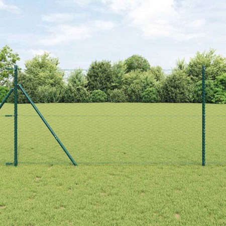 Cerca Hexagonal Verde 1.4 x 25 m Acero