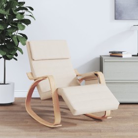 Cream fabric rocking chair by vidaXL, Rocking chairs - Ref: Foro24-351073, Price: 146,81 €, Discount: %